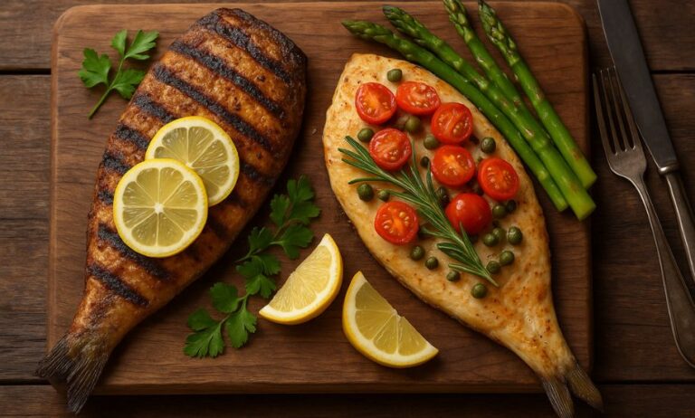 Grilled and Baked Fish recipe