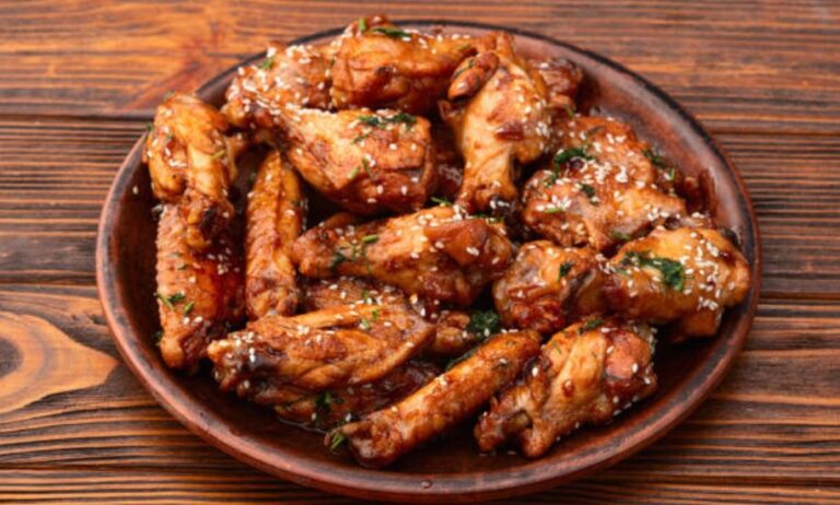 bar b q chicken wings